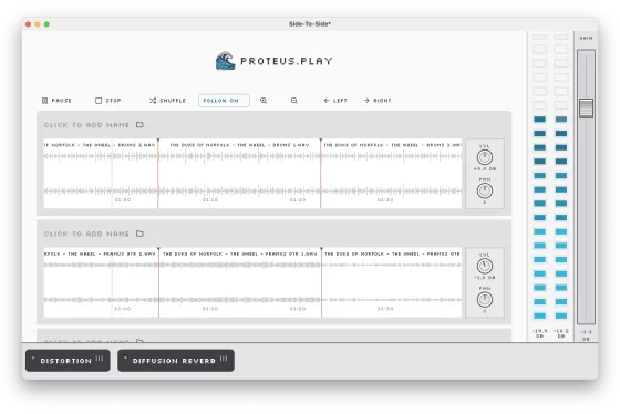 Proteus.play audio authoring interface