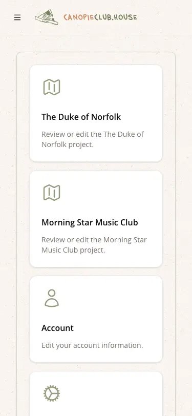 Canopie Club screenshot mobile