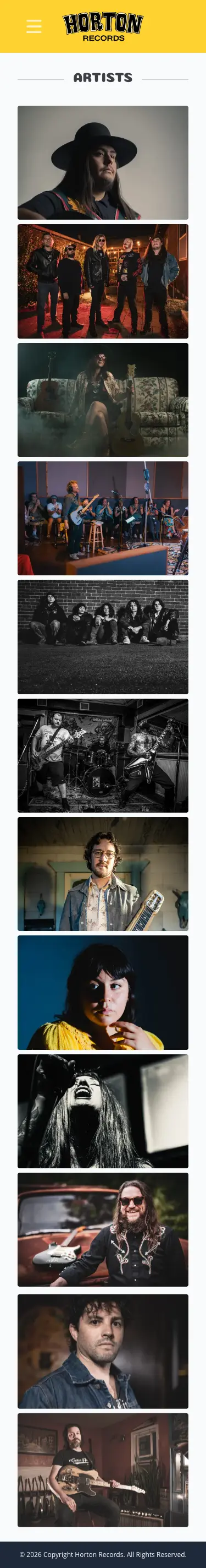 Horton Records screenshot mobile