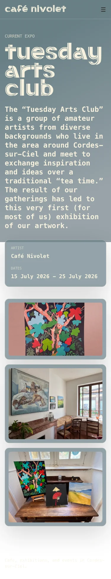 Café Nivolet screenshot mobile